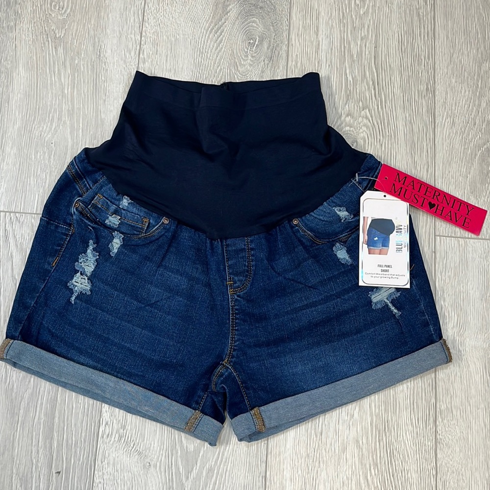 BLUE SAVVY Maternity Must Have Shorts—Size XL—